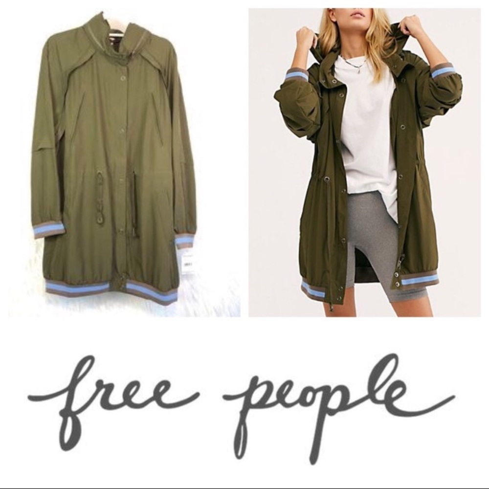 Free People Oversized Windbreaker Style Jacket Small/Petite